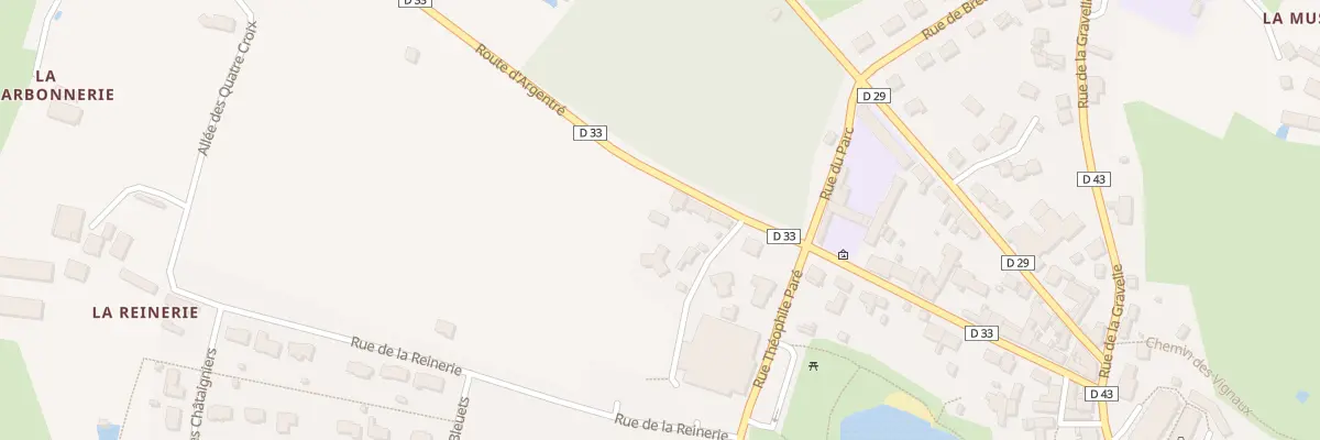 Plan du 21B Rue d’Argentré au Pertre