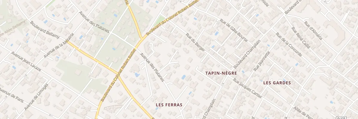 Plan du 13 Av des Platanes à Royan