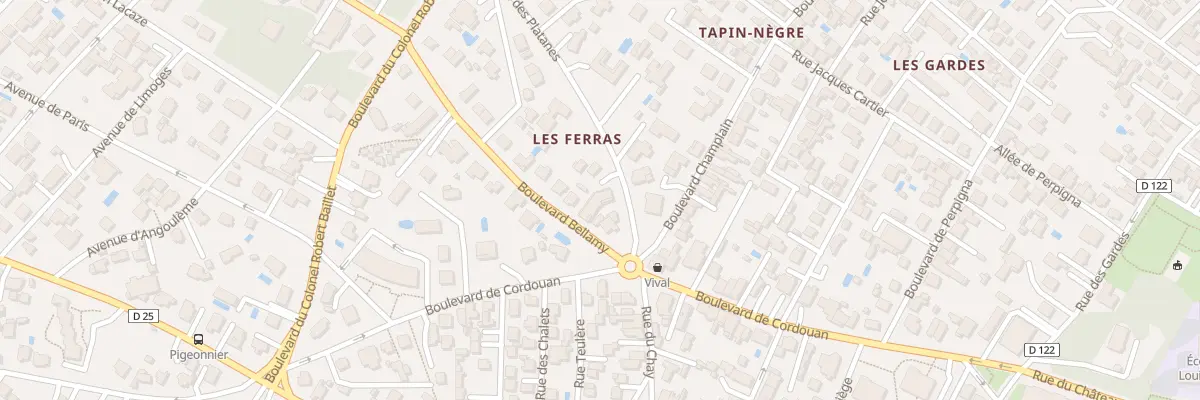 Plan du 2B Av des Platanes à Royan