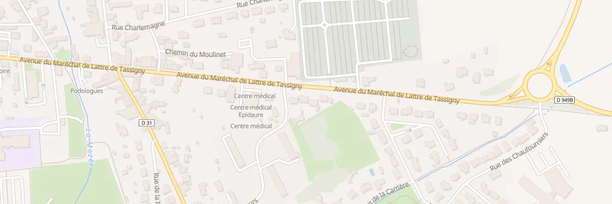 Plan du 46 Av de Lattre de Tassigny à Chantonnay