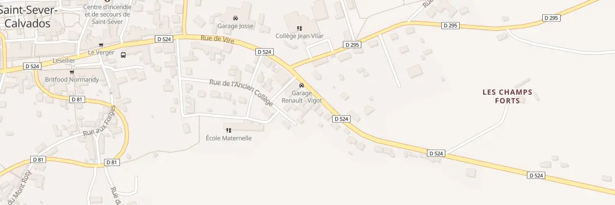 Plan du 38 Rue de Vire - St Sever à Noues de Sienne