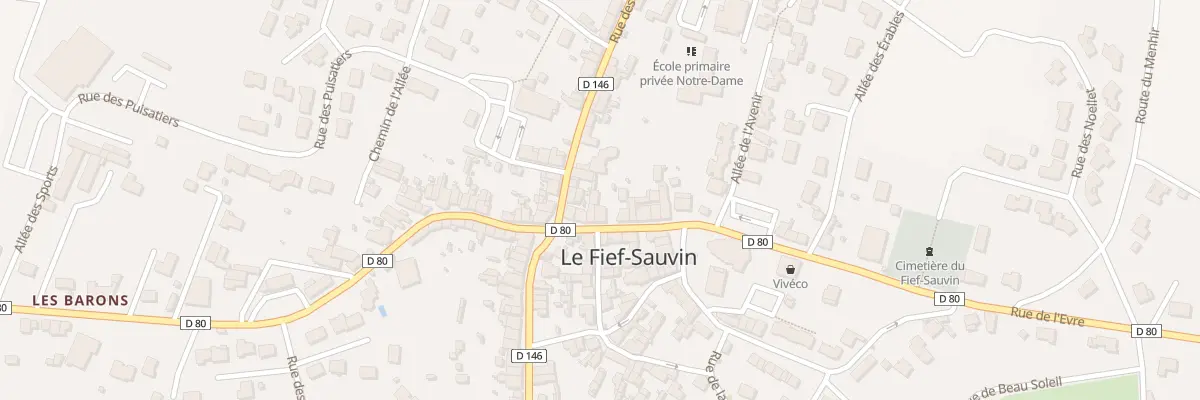 Plan du 7 Rue de l’Evre (Le Fief Sauvin) à Montrevault-sur-Èvre