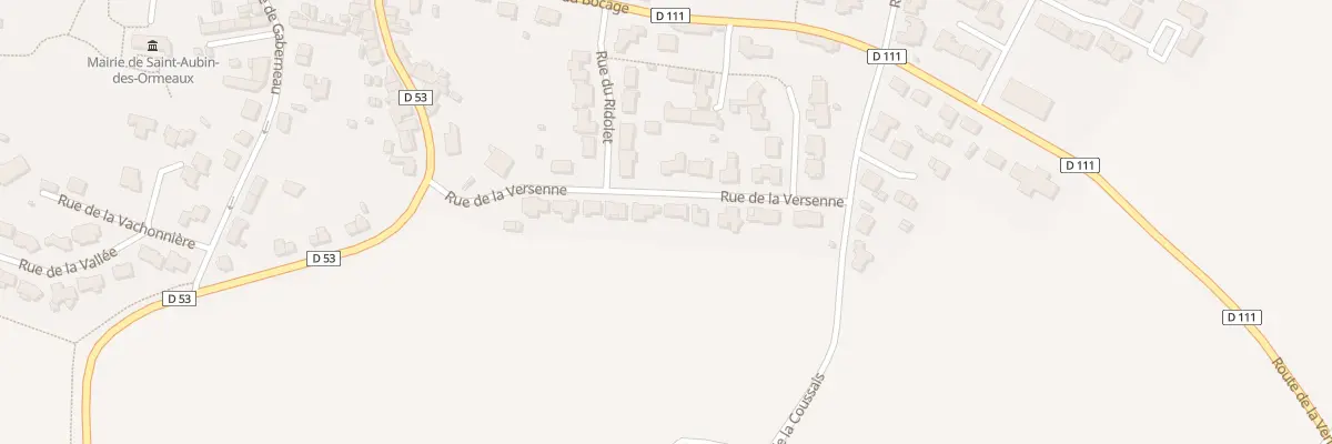 Plan du 11 Rue de la versenne à Saint-Aubin-des-Ormeaux