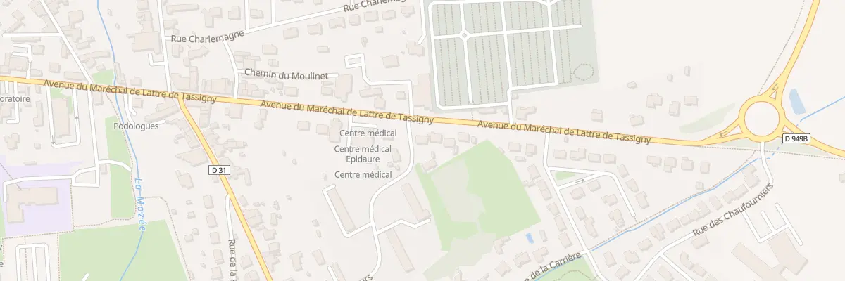 Plan du 44 Av de Lattre de Tassigny à Chantonnay