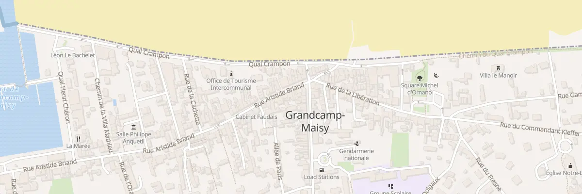 Plan du 9 Rue Aristide Briand à Grandcamp-Maisy