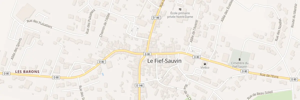 Plan du 1 Rue de l’Evre (Le Fief Sauvin) à Montrevault-sur-Èvre