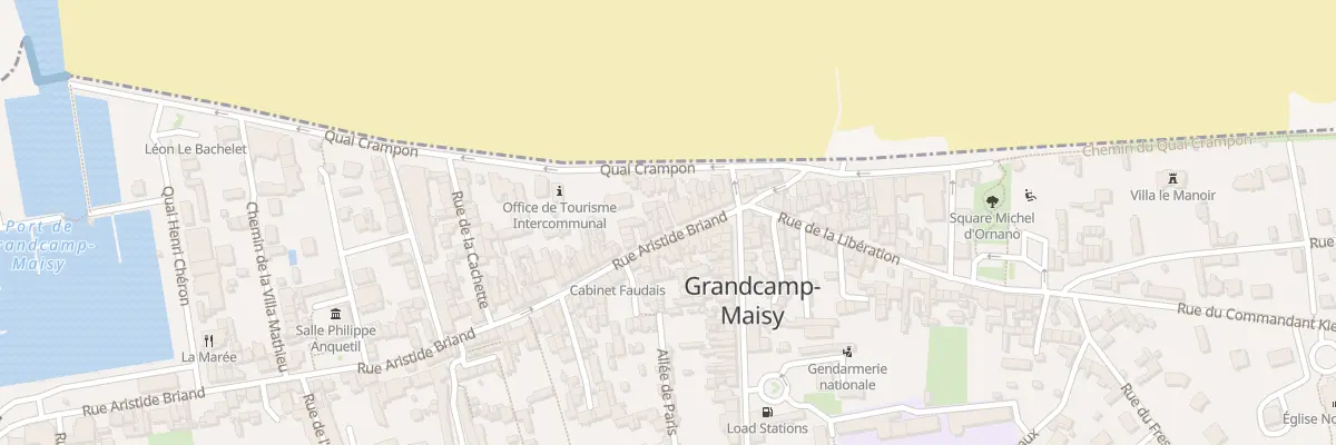 Plan du 18 Rue Aristide Briand à Grandcamp-Maisy