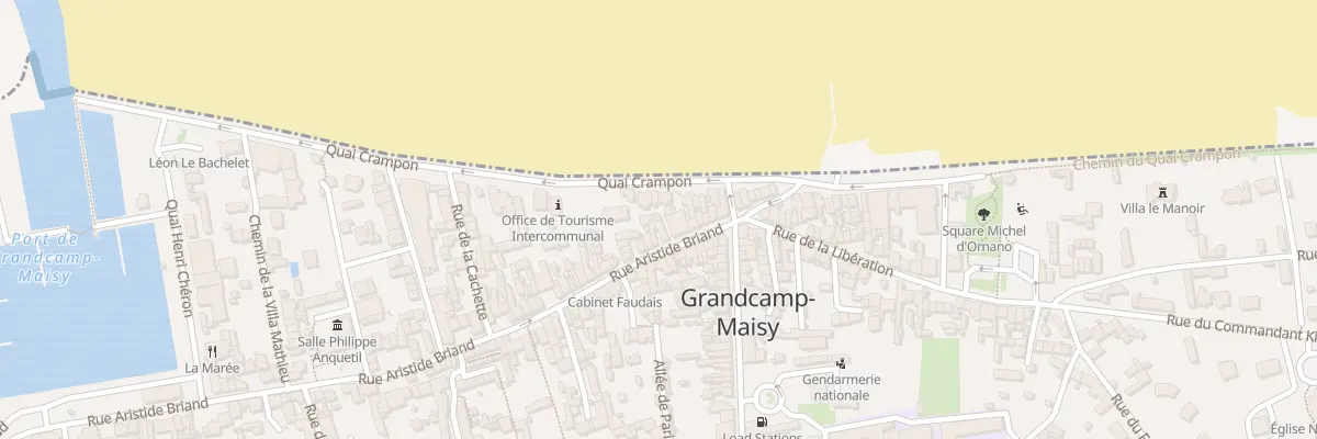 Plan du 16 Rue Aristide Briand à Grandcamp-Maisy