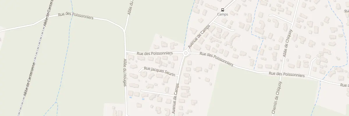 Plan du 105 Rue des Poissonniers au Teich
