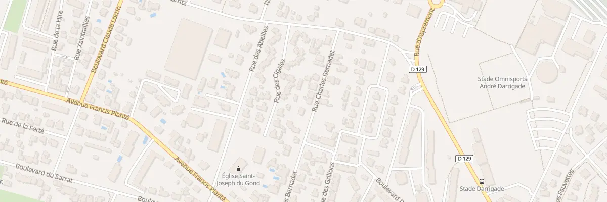 Plan du 14 Rue Charles Bernadet à Dax
