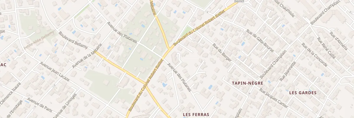 Plan du 21 Av des Platanes à Royan