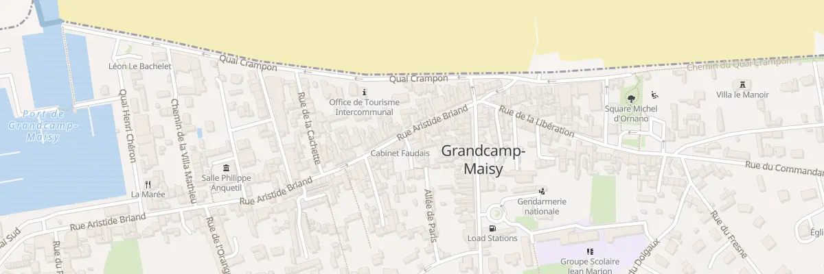 Plan du 23 Rue Aristide Briand à Grandcamp-Maisy