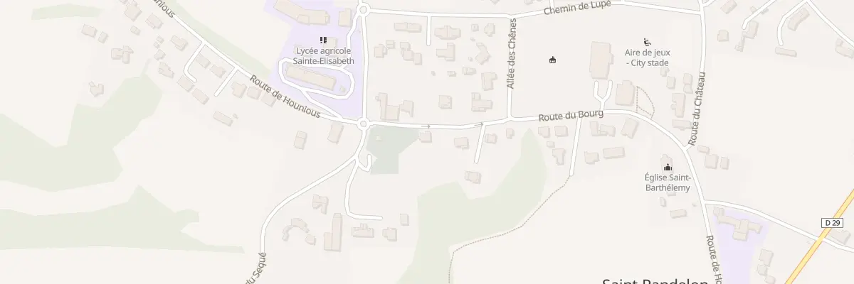 Plan du 535 Rte du Bourg à Saint-Pandelon
