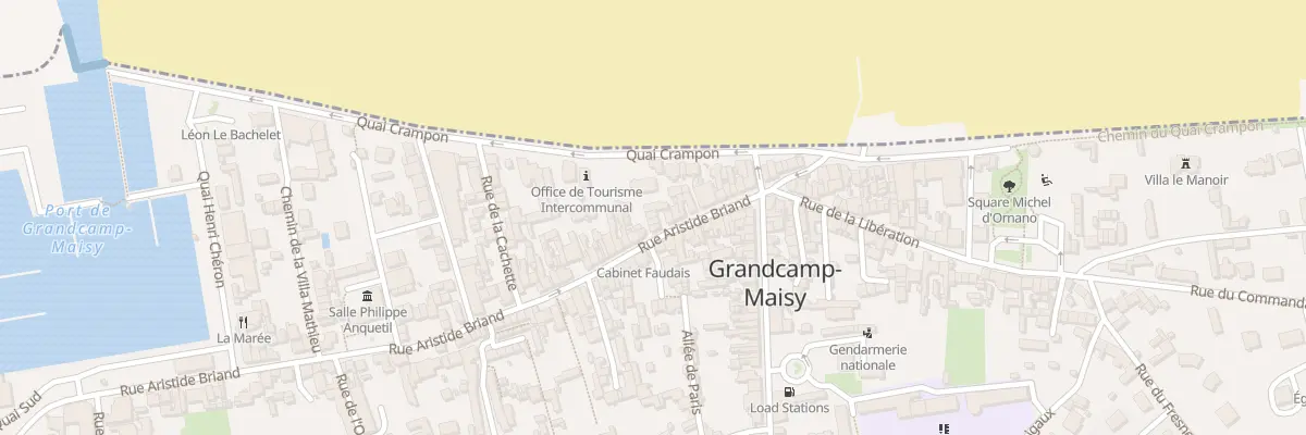 Plan du 28 Rue Aristide Briand à Grandcamp-Maisy