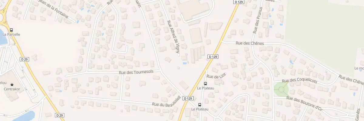 Plan du 25 Rue Alfred de Vigny à Dax