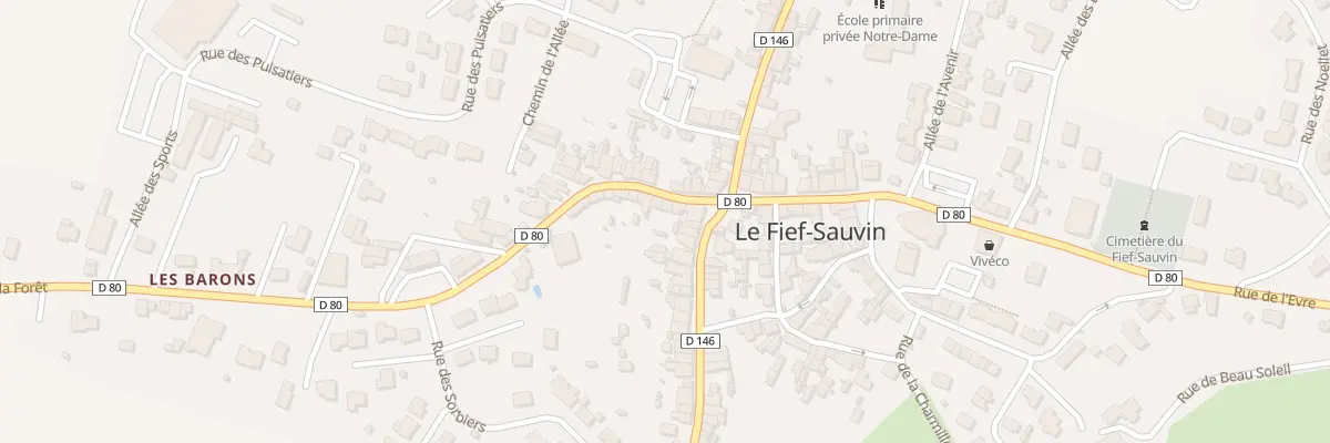 Plan du 3 Rue de la Forêt à Montrevault-sur-Èvre