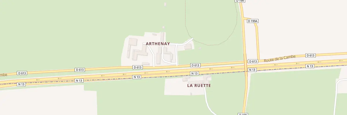 Plan du 8 Rte de la Cambe à Cardonville