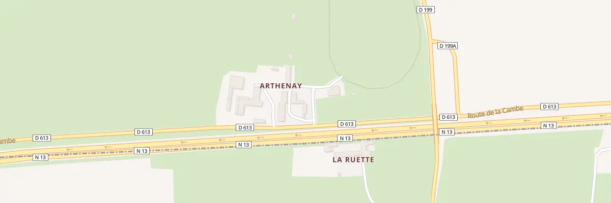 Plan du 10 Rte de la Cambe à Cardonville