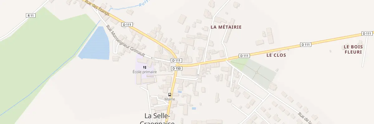 Plan du 3 Pl Jean Bruchet à La Selle-Craonnaise
