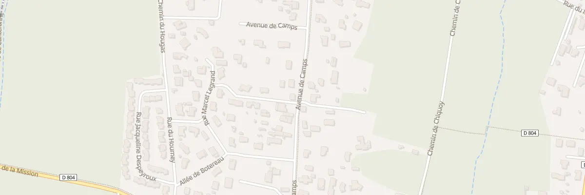 Plan du 88 Av de Camps au Teich