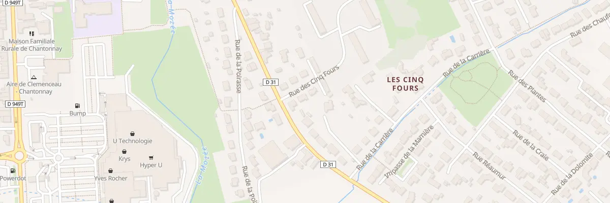 Plan du 4 Rue des cinq fours à Chantonnay