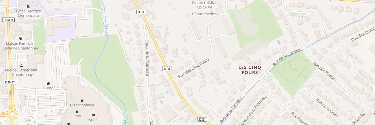 Plan du 5 Rue des cinq fours à Chantonnay
