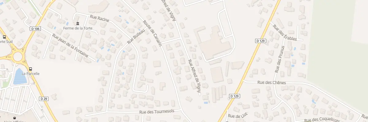Plan du 20 Rue Alfred de Vigny à Dax