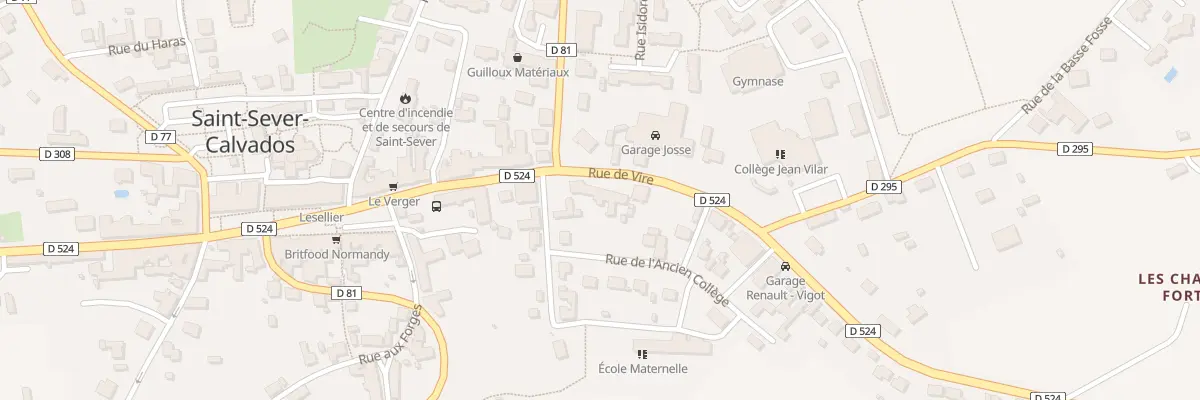 Plan du 18 Rue de Vire - St Sever à Noues de Sienne