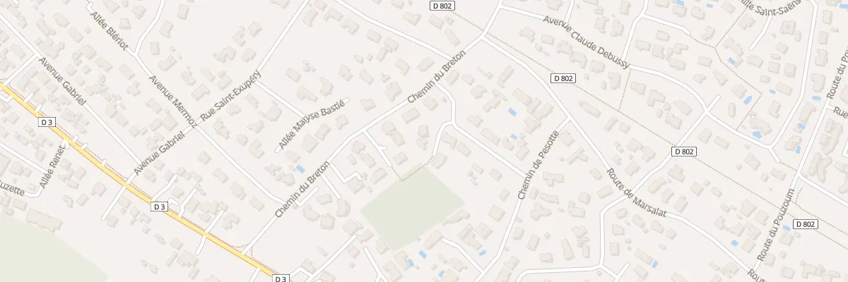 Plan du 6 All des Châtaigniers à Lanton