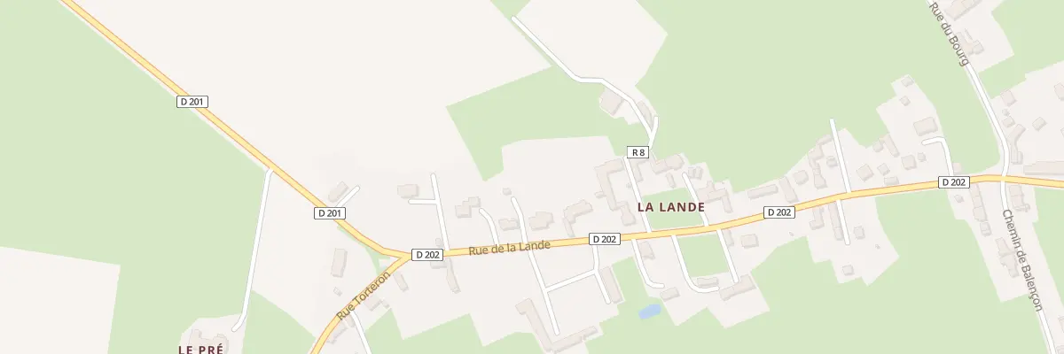 Plan du 6 Rue de la Lande à Lison