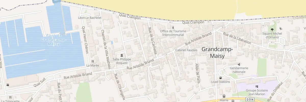 Plan du 74 Rue Aristide Briand à Grandcamp-Maisy