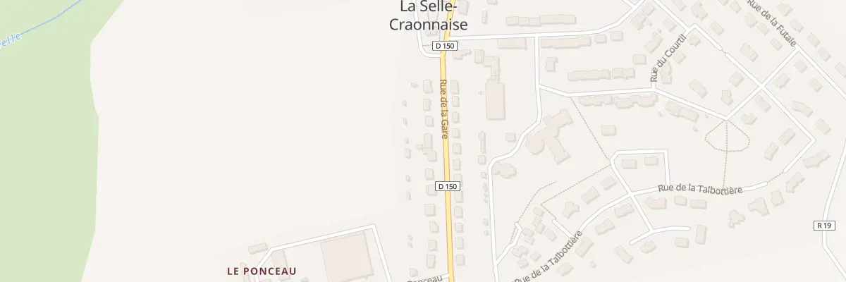 Plan du 22 Rue de la Gare à La Selle-Craonnaise