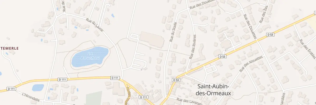 Plan du 10 Rue du stade à Saint-Aubin-des-Ormeaux