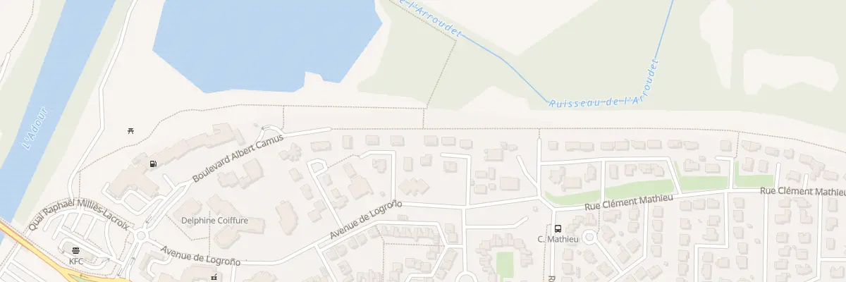 Plan du 7 Rue Marcel Pagnol à Dax