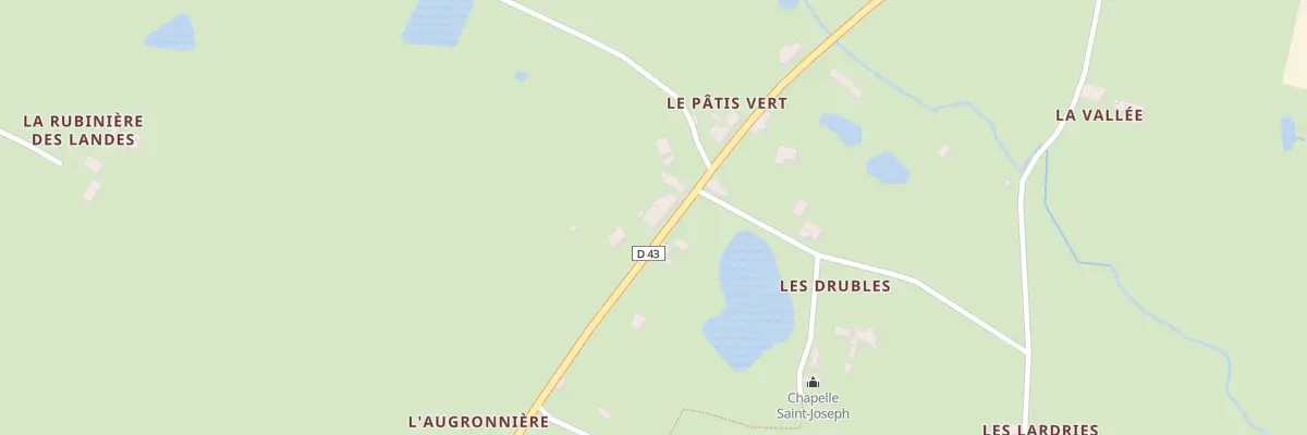 Plan du 16 Le Pâtis Vert au Pertre