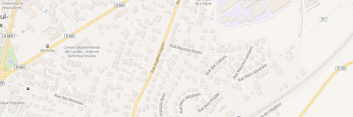 Plan du 19 Rue François Baco à Saint-Paul-lès-Dax