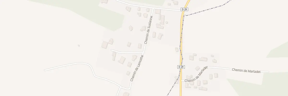Plan du 290 Che de Suslanne à Saint-Pandelon
