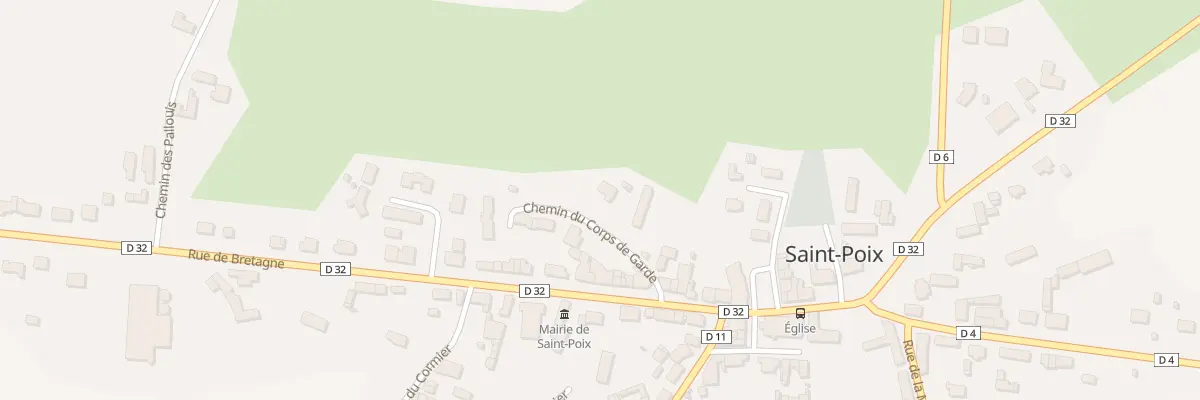 Plan du 1 Che du Corps de Garde à Saint-Poix