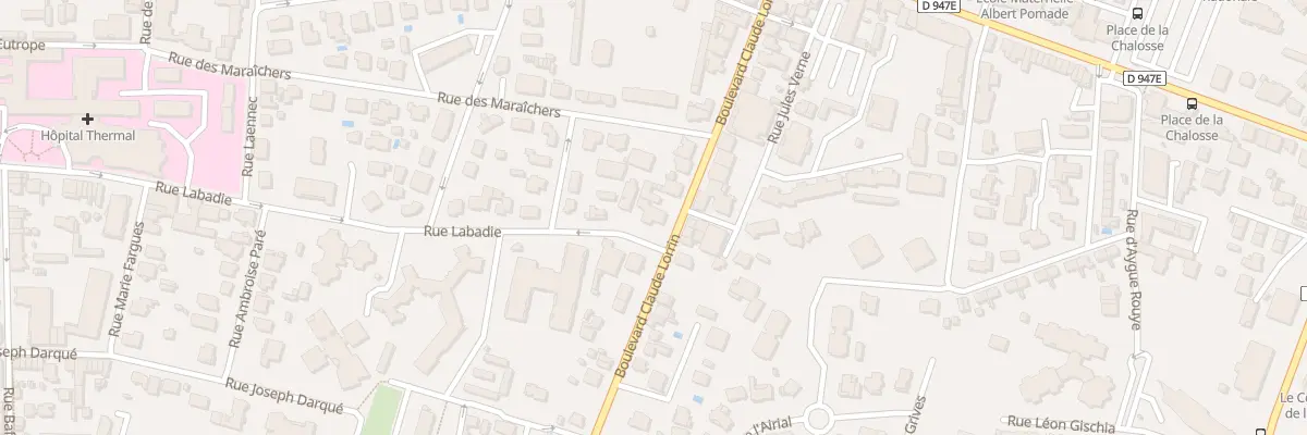 Plan du 44 Bd Claude Lorrin à Dax