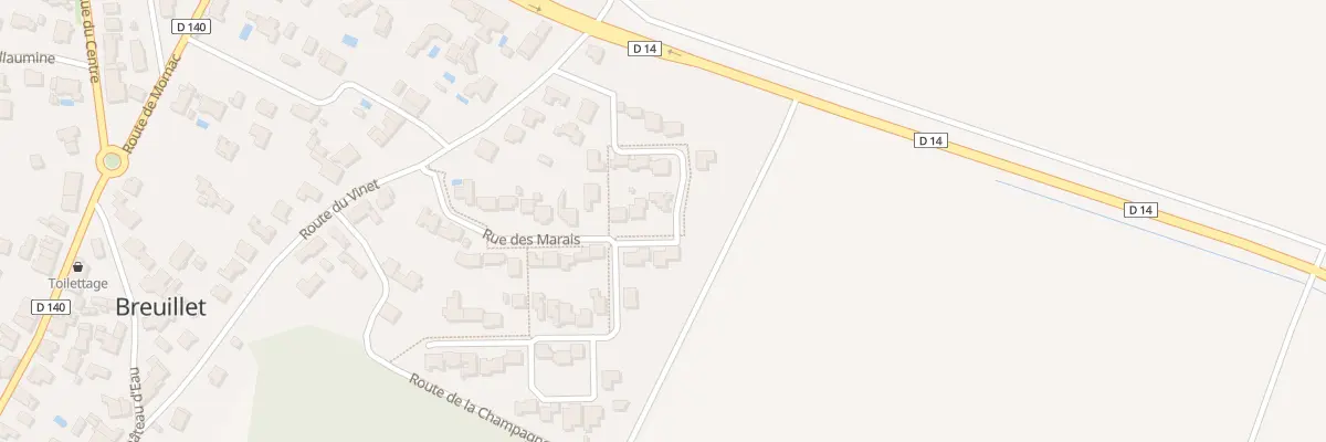 Plan du 19 Rue des Marais à Breuillet
