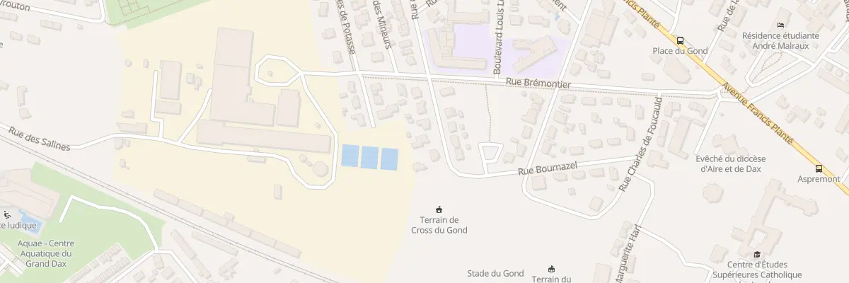 Plan du 8 Rue Bournazel à Dax