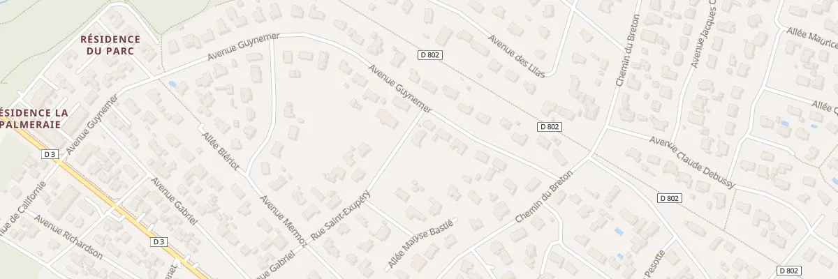 Plan du 2 Rue Saint-exupéry à Lanton