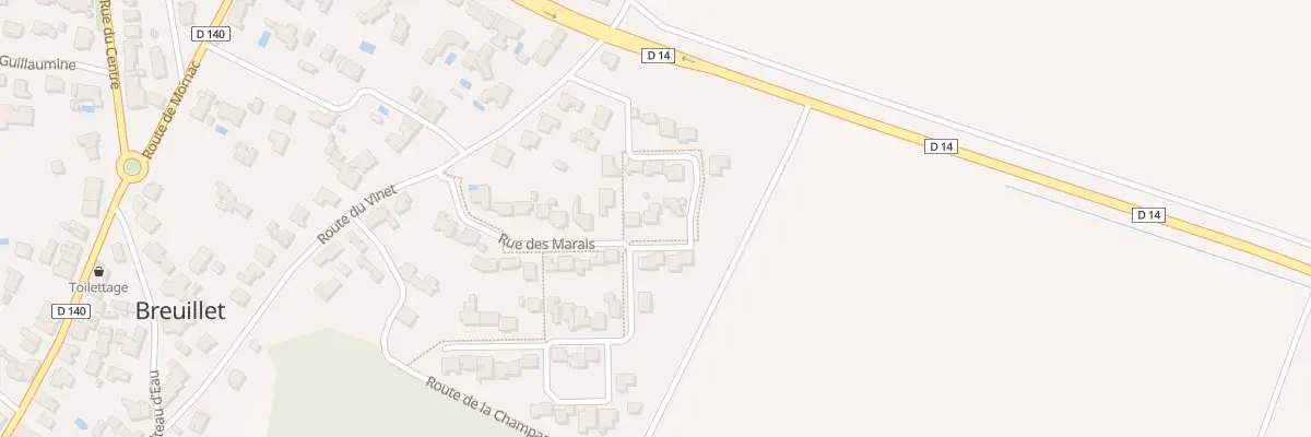Plan du 17 Rue des Marais à Breuillet