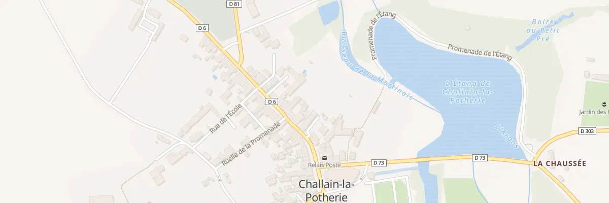 Plan du 16 Grande rue à Challain-la-Potherie