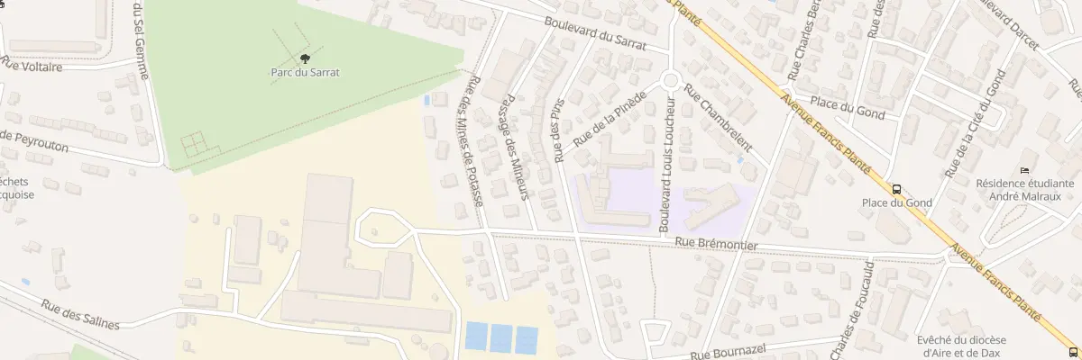 Plan du 14 Rue des Pins à Dax