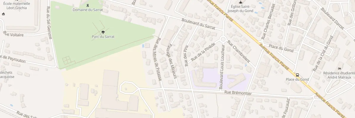 Plan du 10 Rue des Pins à Dax