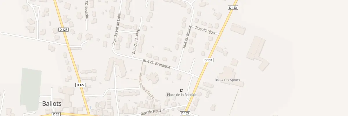 Plan du 1 Rue du Maine à Ballots