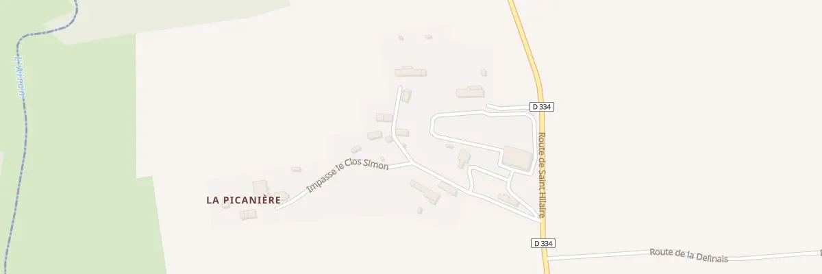 Plan du 5222A La Picaniere à Savigny-le-Vieux