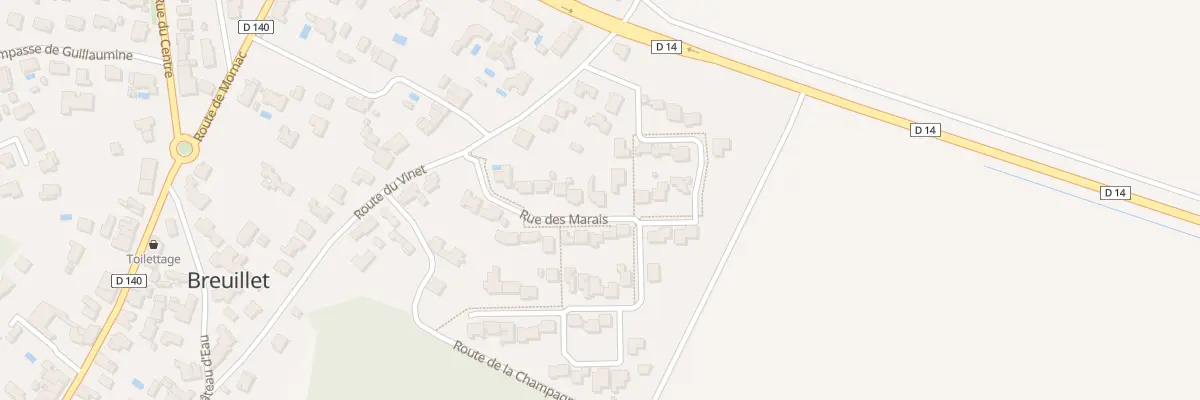 Plan du 11 Rue des Marais à Breuillet