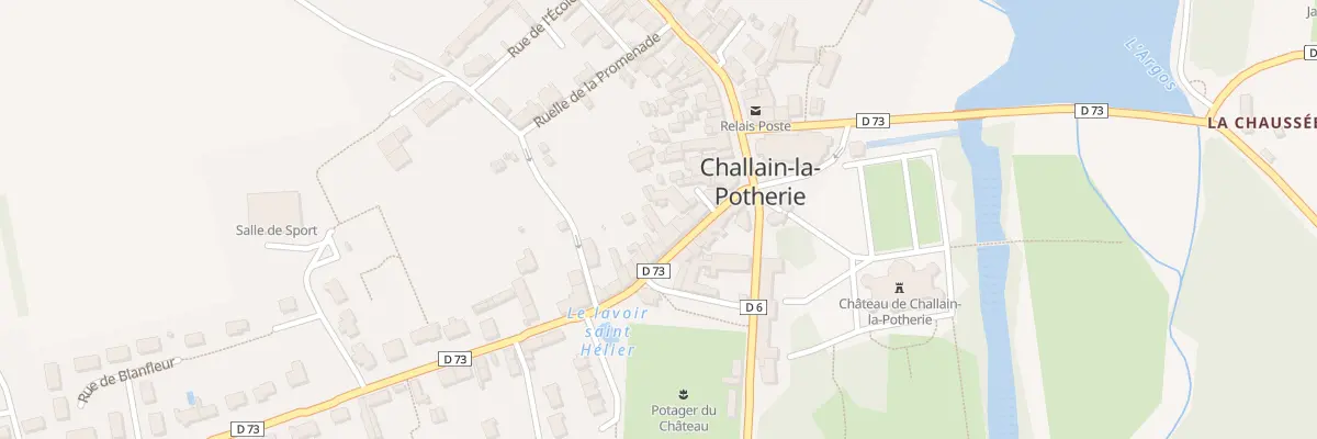 Plan du 10 Rue de la fontaine à Challain-la-Potherie